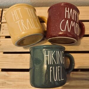 Camping Rae Dunn set of 3 mug camping set